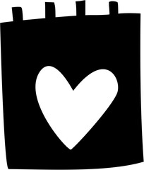 Heart Notebook Doodle