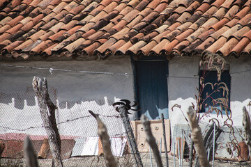 weather vane house window old countryside