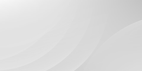A minimalist abstract background featuring overlapping curves and circular shapes in various shades of gray, creating a smooth gradient and subtle depth