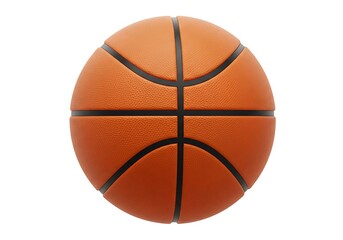 Fototapeta premium Vibrant 3D Basketball Icon – Cartoon Sports Illustration for UI & Education