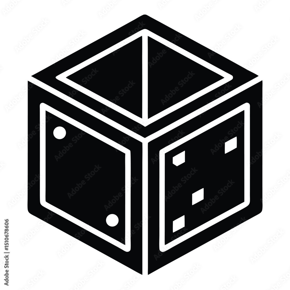 Aufkleber game developer element isolated 3d scanner on white background
