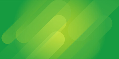 Abstract green background with diagonal lines. Dynamic shapes composition. Vector illustration