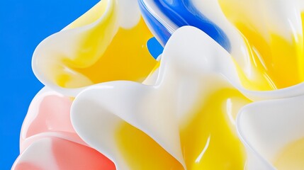 Metallic Gradient 3D Abstract Geometric Patterns