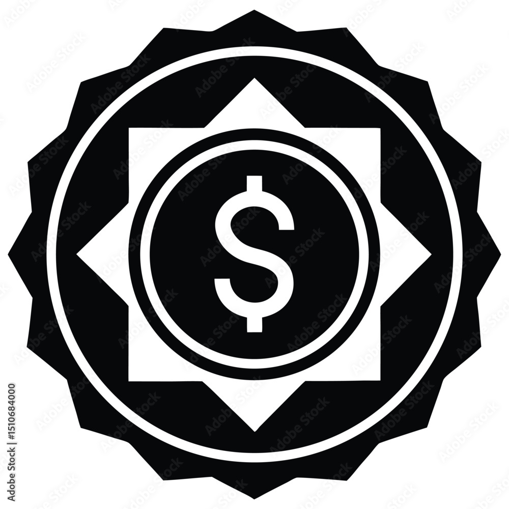 Aufkleber game developer element isolated game currency icon on white background