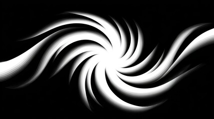 Bold artistic black canvas with dynamic vector swirls and sharp contrasts, perfect for edgy creative design and poster backgrounds