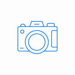 front view camera icon sign vector