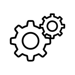 cogwheel configuration settings icon design