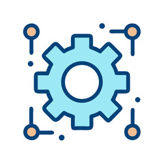 Obraz premium cogwheel configuration settings icon design