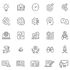 Business workshop icons