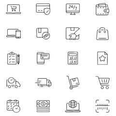 Products delivery icons