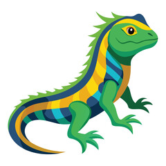Obraz premium lizard vector image on white background