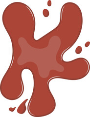 Chocolate Splashes Illustration Decoration For Design Element Template And Others