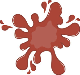 Chocolate Splashes Illustration Decoration For Design Element Template And Others