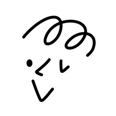 face shaped scribbles