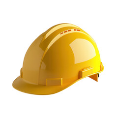Fototapeta premium Bright yellow hard hat safety equipment