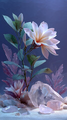 pink water lily