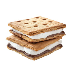 Fototapeta premium S'mores Biscuit isolated [Transparent Background PNG].