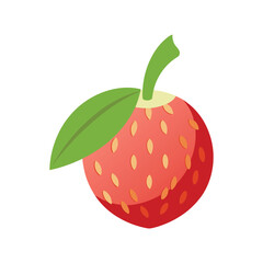 strawberry isolated on white