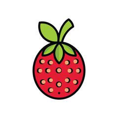 strawberry isolated on white