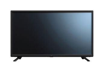 Flat-screen television, dark gray/black