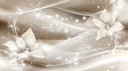 Elegant floral design with soft light effects