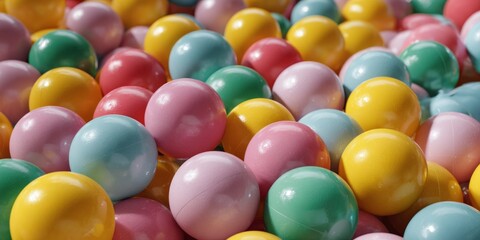 Colorful candy balls for children to play with.