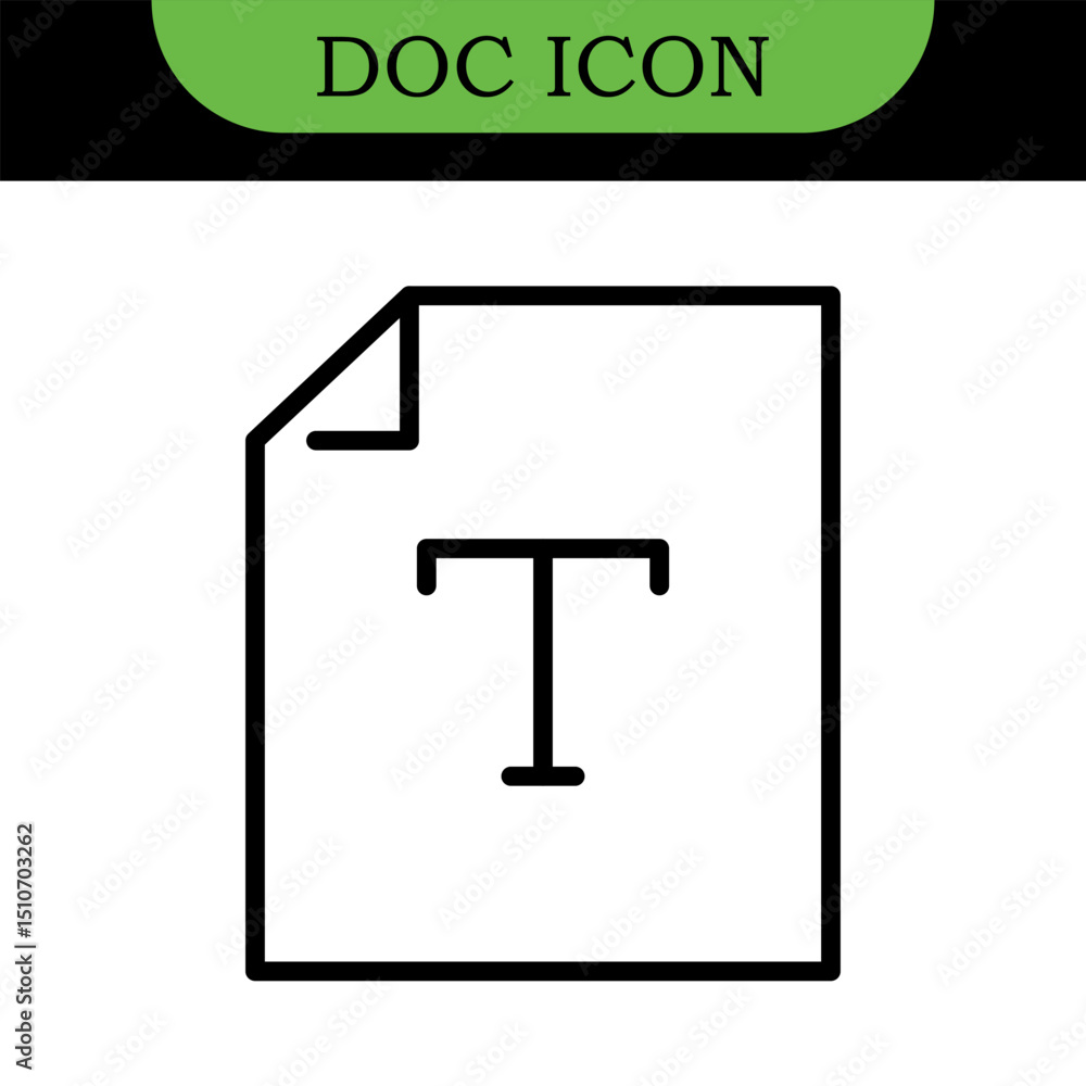 Poster document line editable icons set. vector illustration in thin line modern style of paper documentati