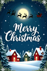 christmas music poster, christmas party poster, christmas poster background, santa poster, happy holidays poster, christmas poster greeting card, christmas, winter, holiday, landscape, illustration, x