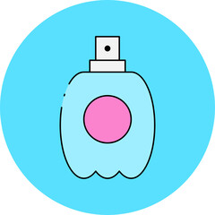 Czech perfume single icon vector illustration