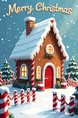 christmas music poster, christmas party poster, christmas poster background, santa poster, happy holidays poster, christmas poster greeting card, christmas, winter, holiday, landscape, illustration, x