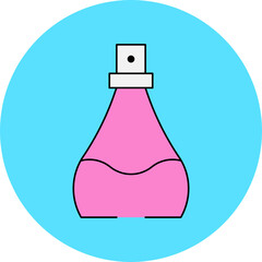 Perfume single icon vector illustration