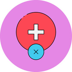 Add button single icon vector illustration