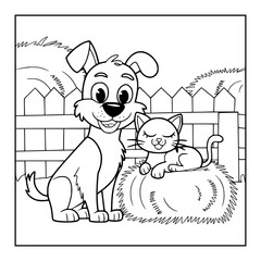 Firm Animal Cartoon Vector illustration