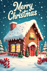 christmas music poster, christmas party poster, christmas poster background, santa poster, happy holidays poster, christmas poster greeting card, christmas, winter, holiday, landscape, illustration, x