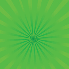 Comic green sunbeam background retro pop art style cartoon