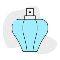 Italian perfume single icon vector illustration