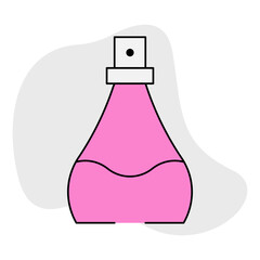 Perfume single icon vector illustration