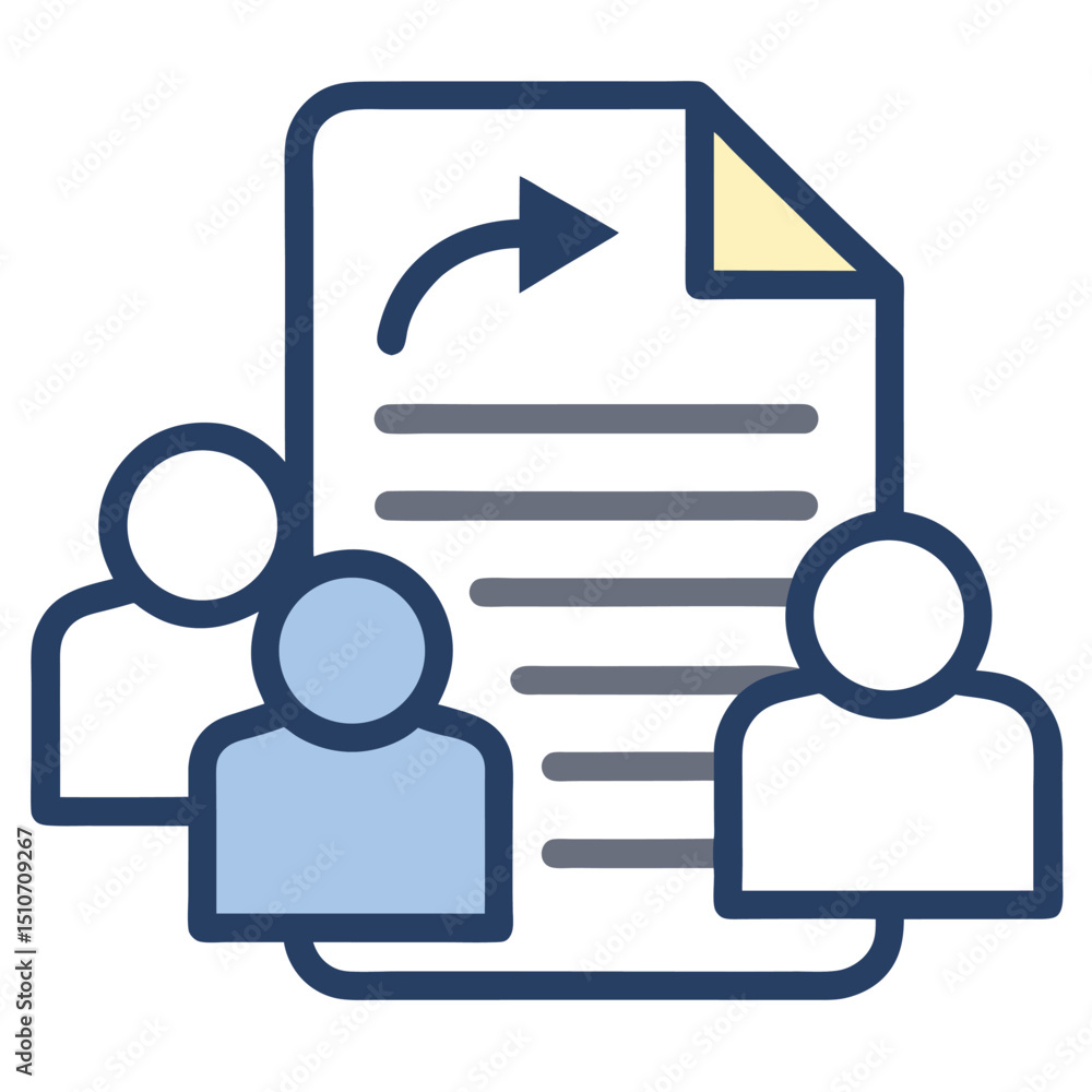 Poster team collaboration document sharing workflow process