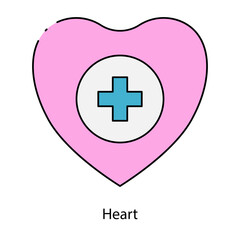 Obraz premium Heart single icon vector illustration
