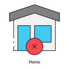 Home single icon vector illustration