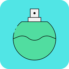 Obraz premium Palestine perfume single icon vector illustration