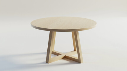 wooden table isolated on white background