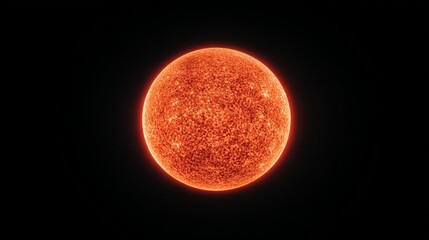 Naklejka premium Vivid depiction of a celestial body.