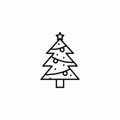 christmass tree icon sign vector