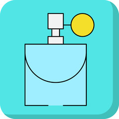 Perfume aroma single icon vector illustration