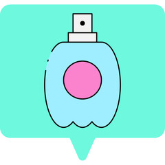 Czech perfume single icon vector illustration