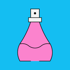 Perfume single icon vector illustration