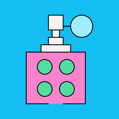 Perfumes single icon vector illustration