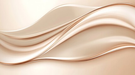 Obraz premium Abstract flowing curves, soft color palette