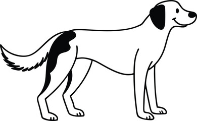 Fototapeta premium dog---vector-illustration (10).eps